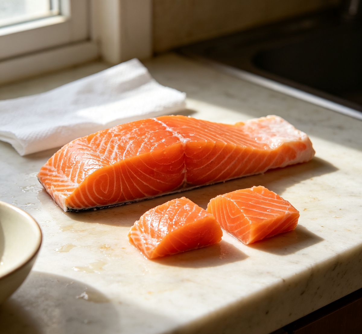 Fresh Wild-Caught Salmon Fillets